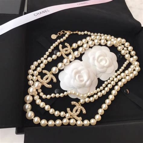 high quality replica chanel pearl necklace|chanel copy necklace.